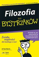 Filozofia dla bystrzaków. Autor: Tom Morris. SmakLiter.pl Okładka książki Filozofia dla bystrzaków