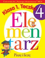 Okładka książki Klasa 1. Teczka 4. Elementarz Jestem uczniem