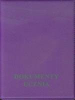 Opakowanie Okładka na dokumenty ucznia pionowa fioletowa