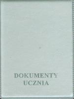 Opakowanie Okładka na dokumenty ucznia pionowa srebrna