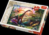 Puzzle 100 Świat dinozaurów. Wydawca: Trefl. SmakLiter.pl Opakowanie Puzzle 100 Świat dinozaurów