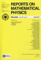 Opakowanie Reports on Mathematical Physics 76 2015 kraj