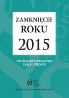 Zamknięcie roku 2015. Autor: Trzpioła Katarzyna. SmakLiter.pl Okładka książki Zamknięcie roku 2015