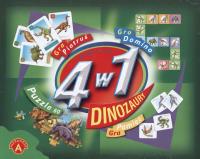 Okładka książki 4 w 1 Dinozaury ALEX