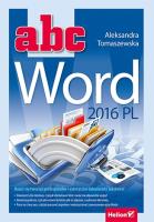 ABC Word 2016 PL. Autor: Tomaszewska-Adamarek Aleksandra. SmakLiter.pl Okładka książki ABC Word 2016 PL