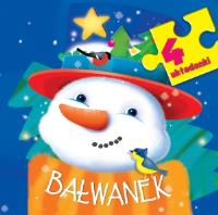 Bałwanek. 4 układanki. Autor: Wiśniewska Anna. SmakLiter.pl Okładka książki Bałwanek. 4 układanki