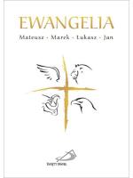 Okładka książki Ewangelie (4 ewangelie) biała z krzyżem