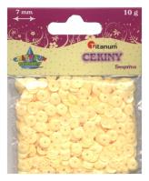 Opakowanie Konfetti Titanum cekiny 7mm  żółte (LO60)