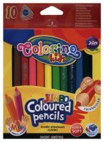 Opakowanie Kredki ołówkowe Colorino trójkątne Jumbo krótkie 10 kolorów