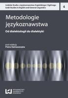 Metodologie językoznawstwa. Autor: Stalmaszczyk Piotr. SmakLiter.pl Okładka książki Metodologie językoznawstwa