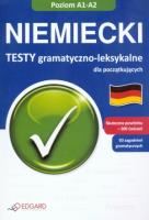 Niemiecki -Testy gramatyczno-leksykalne. Autor: Chabros Eliza. SmakLiter.pl Okładka książki Niemiecki -Testy gramatyczno-leksykalne