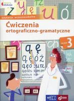 Owocna edukacja Ćwiczenia ortograficzno-gramatyczne 3. Autor: Kozyra-Wiśniewska Aleksandra, Soból Anna. SmakLiter.pl Okładka książki Owocna edukacja Ćwiczenia ortograficzno-gramatyczne 3