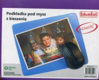 Opakowanie Podkładka pod mysz z kieszenią fioletowa