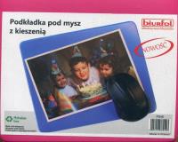 Opakowanie Podkładka pod mysz z kieszenią różowa