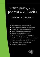 Opakowanie Prawo pracy ZUS podatki w 2016 roku