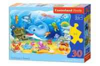 Puzzle 30 elementów Underwater Friends. Wydawca: Castorland. SmakLiter.pl Opakowanie Puzzle 30 elementów Underwater Friends
