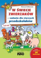 Zabawy przedsz.w świecie wesołych zwierz. 3-4 lata. Autor: Katarzyna Siedlanowska. SmakLiter.pl Okładka książki Zabawy przedsz.w świecie wesołych zwierz. 3-4 lata