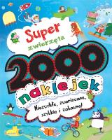 Okładka książki 2000 naklejek. Super zwierzęta
