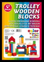 KLOCKI DREWNIANE KOL.W WOZKU BPZ-KUKURYKU. Wydawca: Kukuryku. SmakLiter.pl Opakowanie KLOCKI DREWNIANE KOL.W WOZKU BPZ-KUKURYKU