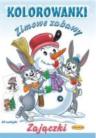 Okładka książki Kolorowanki. Zimowe zabawy - Zwierzątka