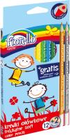 Kredki Super Soft 12 kolorów. Wydawca: Fiorello. SmakLiter.pl Opakowanie Kredki Super Soft 12 kolorów