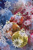 Opakowanie Mini kartka 3D Bombki 1