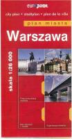 Plan Miasta EuroPilot. Warszawa br. Autor: Opracowanie zbiorowe. SmakLiter.pl Okładka książki Plan Miasta EuroPilot. Warszawa br