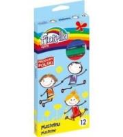 Plastelina 12 kolorów. Wydawca: Fiorello. SmakLiter.pl Opakowanie Plastelina 12 kolorów