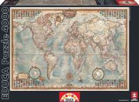 Opakowanie Puzzle Świat mapa stylizowana Executive 4000 elementów
