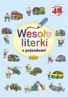 Wesołe literki z pojazdami. Autor: Il. Mariola Budek. SmakLiter.pl Okładka książki Wesołe literki z pojazdami