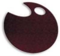 Opakowanie Wstążka filcowa 0,5cm x 6m brązowa (13szt) MONA