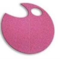 Opakowanie Wstążka filcowa 0,5cm x 6m różowa (13szt) MONA