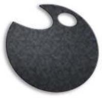 Opakowanie Wstążka filcowa 0,5cm x 6m szara (13szt) MONA