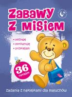 ZABAWY Z MISIEM BPZ-KUKURYKU. Autor: Pogorzelska Julia. SmakLiter.pl Okładka książki ZABAWY Z MISIEM BPZ-KUKURYKU