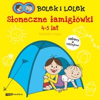 Bolek i Lolek. Słoneczne łamigłówki. Autor: Lekan Elżbieta. SmakLiter.pl Okładka książki Bolek i Lolek. Słoneczne łamigłówki
