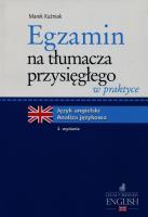 Okładka książki Egzamin na tłumacza przysięgłego w praktyce