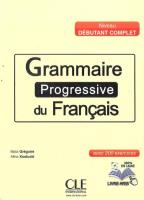 Okładka książki Grammaire progressive du francais niveau debutant complet Książka + CD