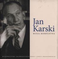 Okładka książki Jan Karski