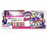 Opakowanie Krosno + zestaw włóczek do zaplatania