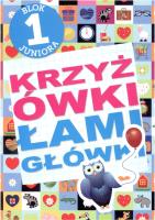 Krzyżówki łamigłówki blok juniora 1. Autor: Wiśniewski Krzysztof. SmakLiter.pl Okładka książki Krzyżówki łamigłówki blok juniora 1
