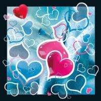 Opakowanie Magnes 3D Migoczące serce