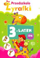 Przedszkole żyrafki. 3-latek Teczka. Autor: Lekan Elżbieta, Joanna Myjak (ilustr.). SmakLiter.pl Okładka książki Przedszkole żyrafki. 3-latek Teczka