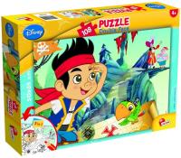Puzzle dwustronne 108 Jake i Piraci z Nibylandii. Autor: 304-52059. SmakLiter.pl Okładka książki Puzzle dwustronne 108 Jake i Piraci z Nibylandii