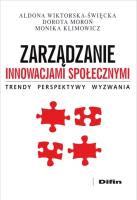 Okładka książki Zarządzanie innowacjami społecznymi