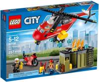 Lego City Helikopter strażacki. Autor: City. SmakLiter.pl Okładka książki Lego City Helikopter strażacki