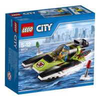 Lego City Łódź wyścigowa. Autor: City. SmakLiter.pl Okładka książki Lego City Łódź wyścigowa