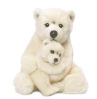 Niedźwiedź polarny z dzieckiem 28 cm WWF. Wydawca: WWF Plush Collection. SmakLiter.pl Opakowanie Niedźwiedź polarny z dzieckiem 28 cm WWF