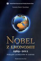 Nobel z ekonomii 1969-2011. Poglądy laureatów w zarysie. Autor: Jasiński Leszek Jerzy. SmakLiter.pl Okładka książki Nobel z ekonomii 1969-2011. Poglądy laureatów w zarysie