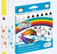 Pisaki Multicolor 6+2 kolory FIORELLO. Wydawca: Fiorello. SmakLiter.pl Opakowanie Pisaki Multicolor 6+2 kolory FIORELLO