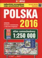 Okładka książki Polska atlas samochodowy 1:250 000 - Polska